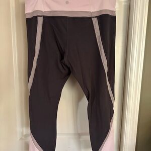 Athleta Pink and Gray Leggings